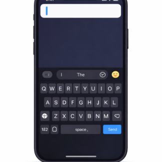 iOS Virtual keyboard template